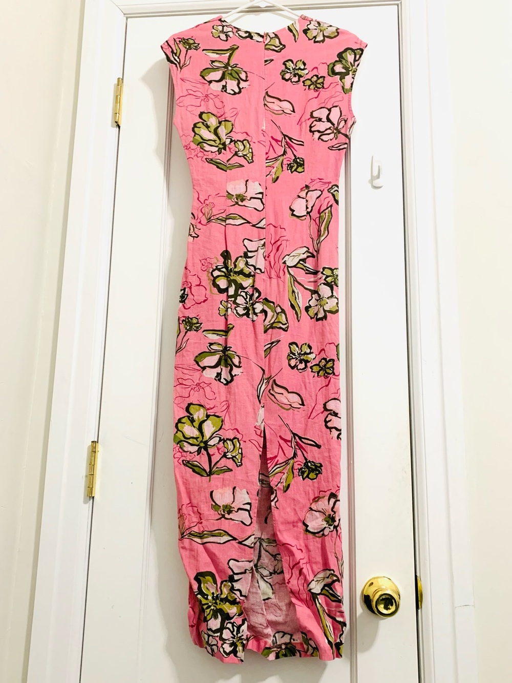 ZARA Pink Floral Cutout Midi Dress - NWT - Picture 8 of 11
